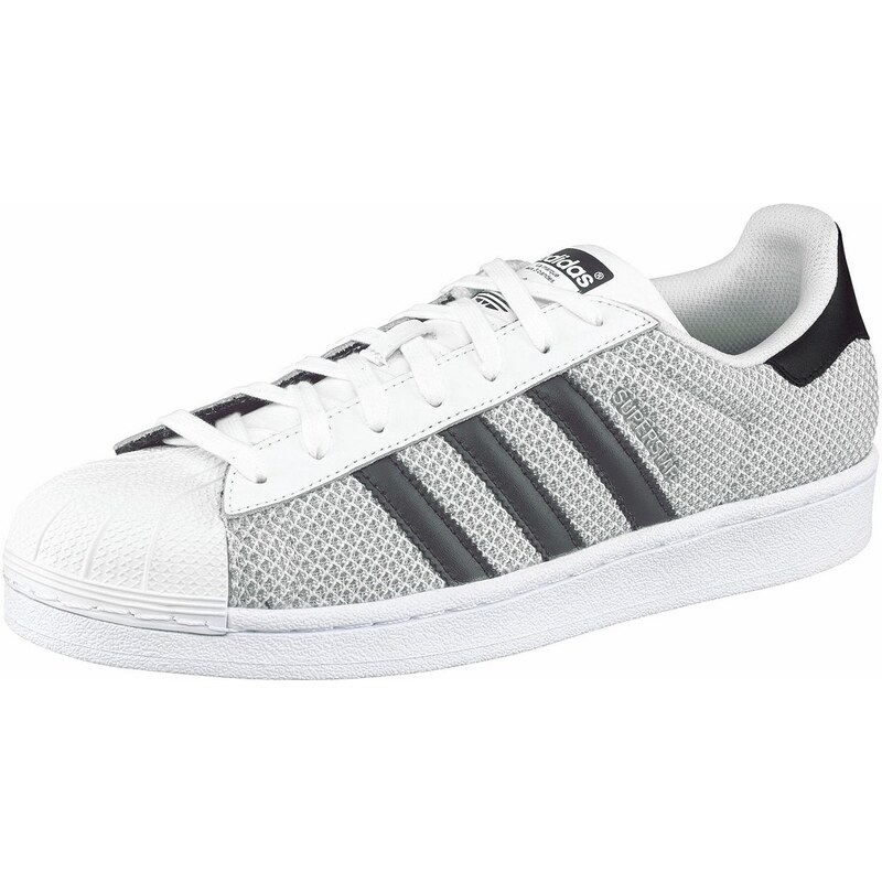 Große Größen: adidas Originals Sneaker »Superstar«, grau-schwarz, Gr.37-46