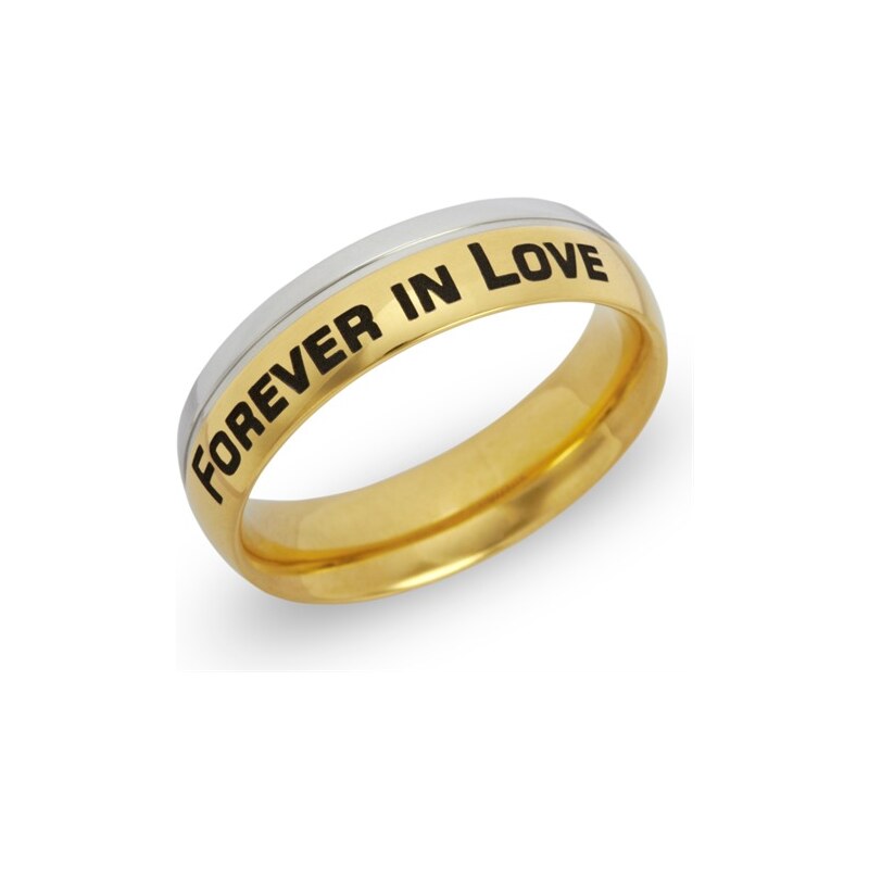 Unique Jewelry Ring Edelstahl vergoldet inkl. Lasergravur