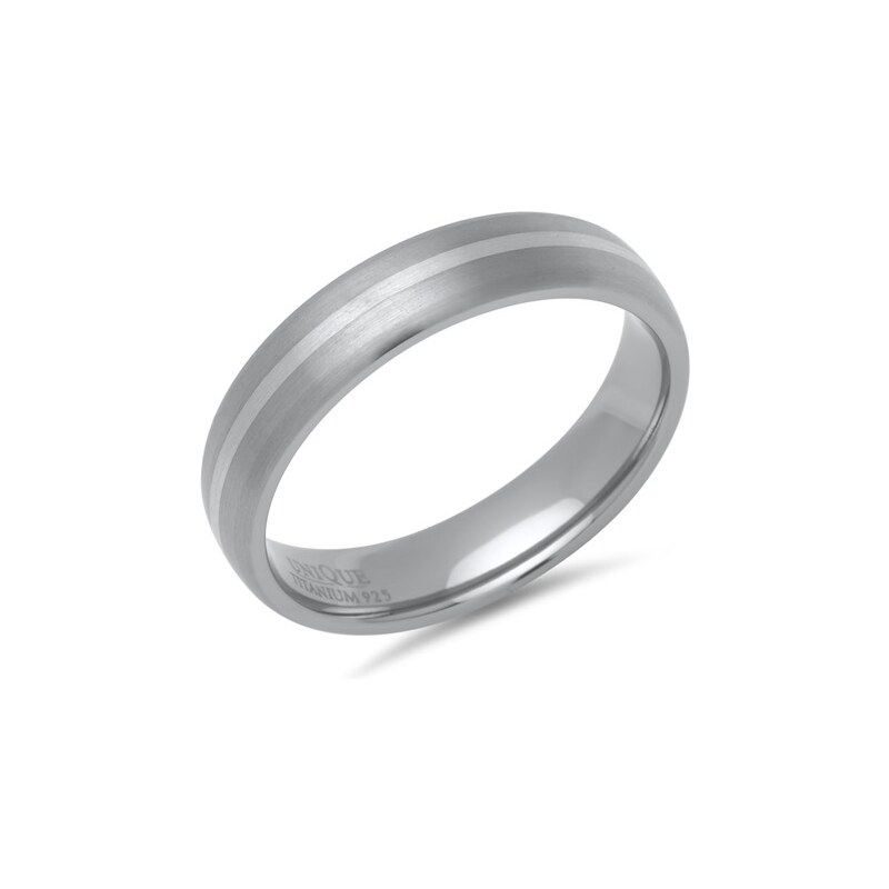 Unique Jewelry Matter Titan Ring mit 925 Silber Einlage