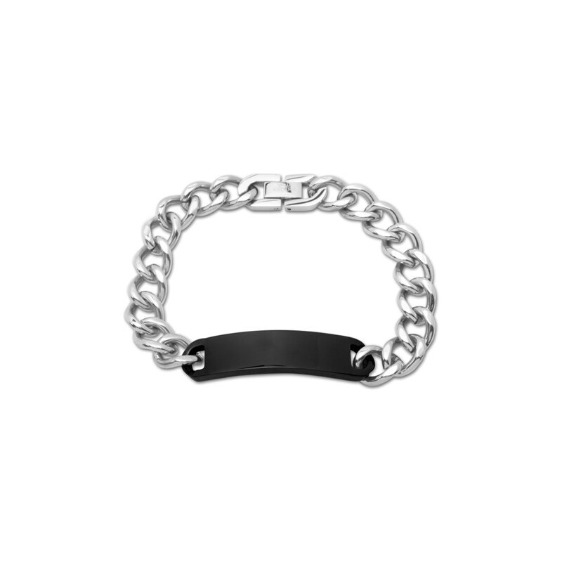 Unique Jewelry Edelstahl Armband schwarz Ionic Black Plating - B5147