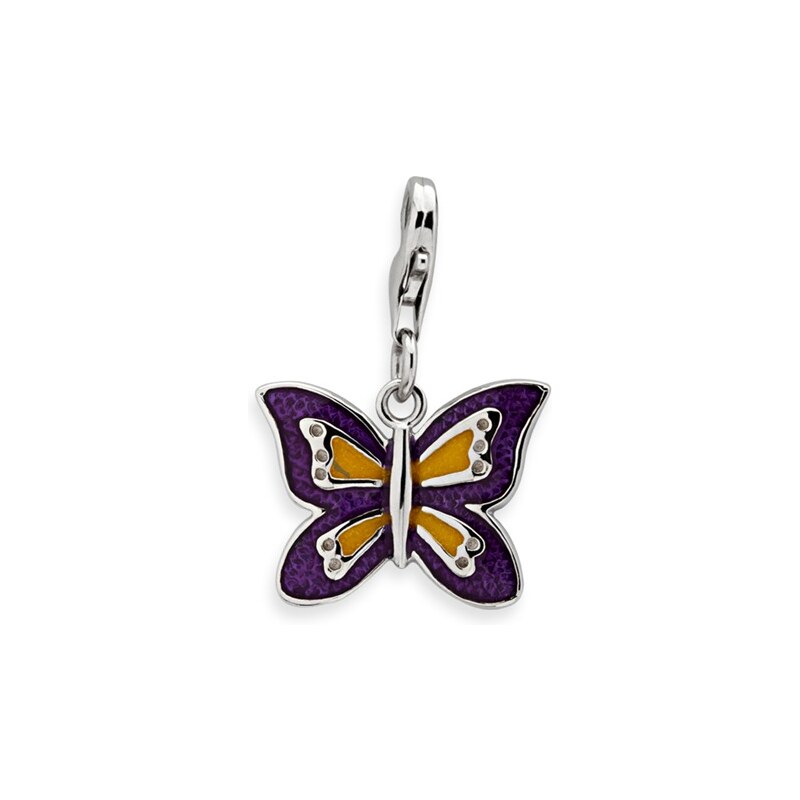 Unique Schmetterling Silber Charm für Bettelarmbänder