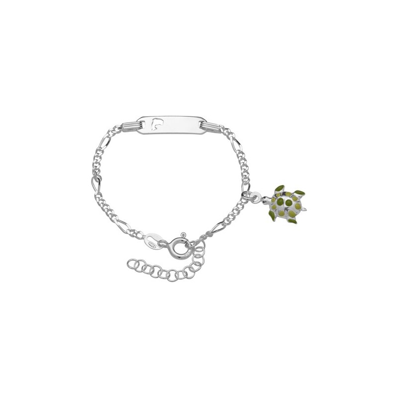 Unique Jewelry Gravierbares Kinderarmband Silber Schildkröte