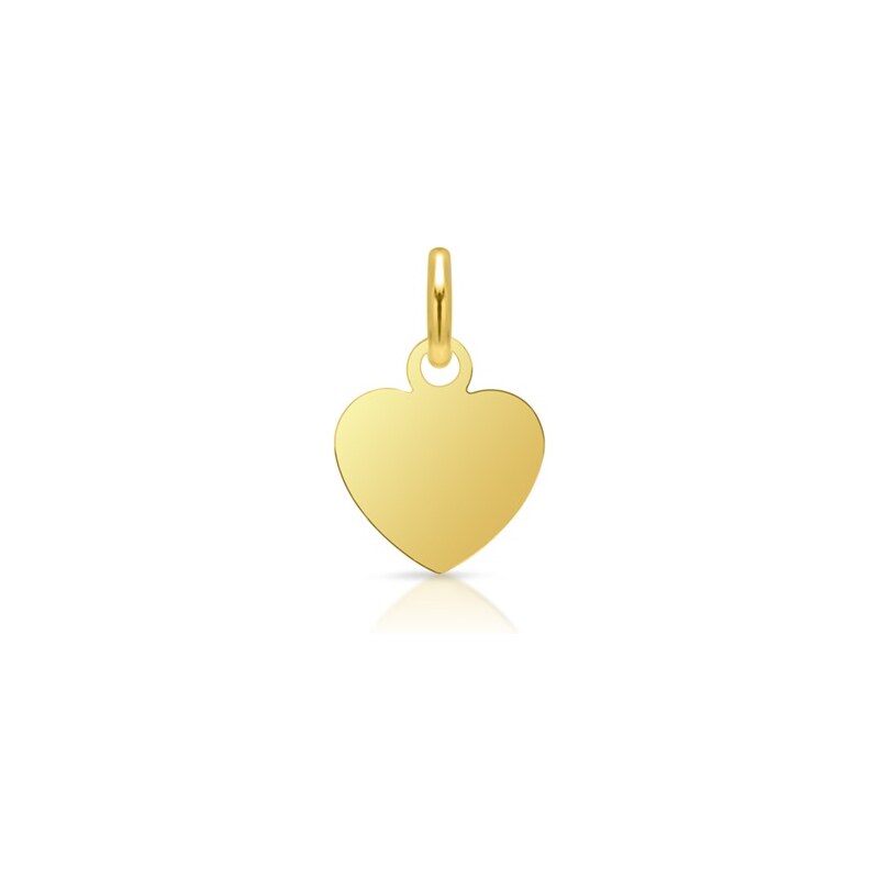 Unique Jewelry Vergoldeter 925 Silberanhänger Herz gravierbar