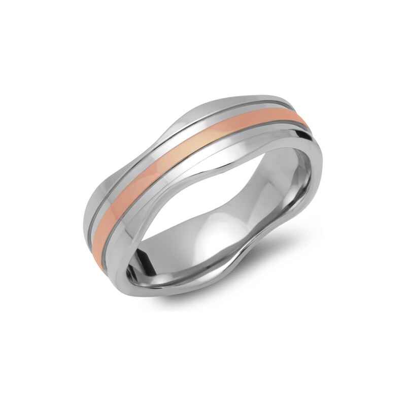 Unique Vergoldeter Ring Edelstahl 7mm breit