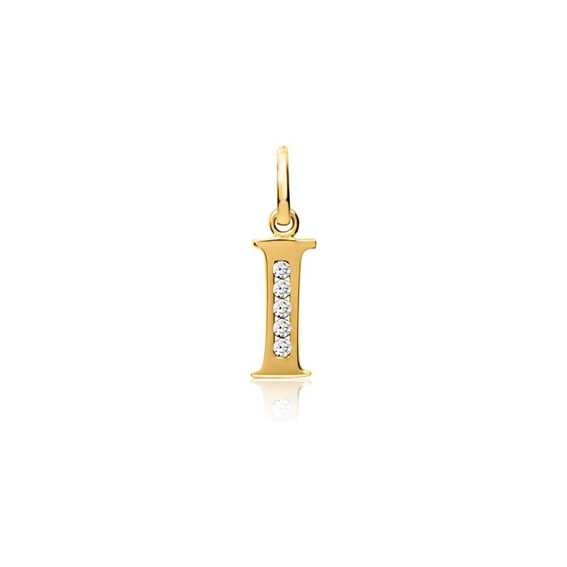 Unique Jewelry 333er Gold Buchstabenanhänger mit Zirkonia GP0140SL