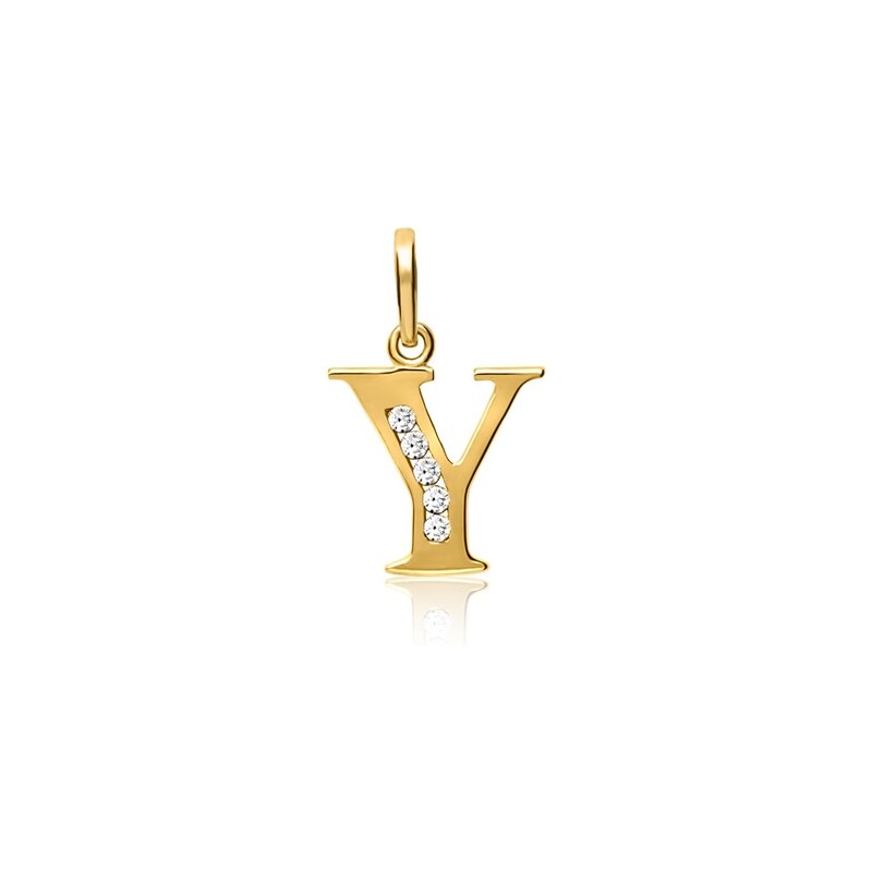 Unique Jewelry 333er Gold Buchstabenanhänger mit Zirkonia GP0156SL