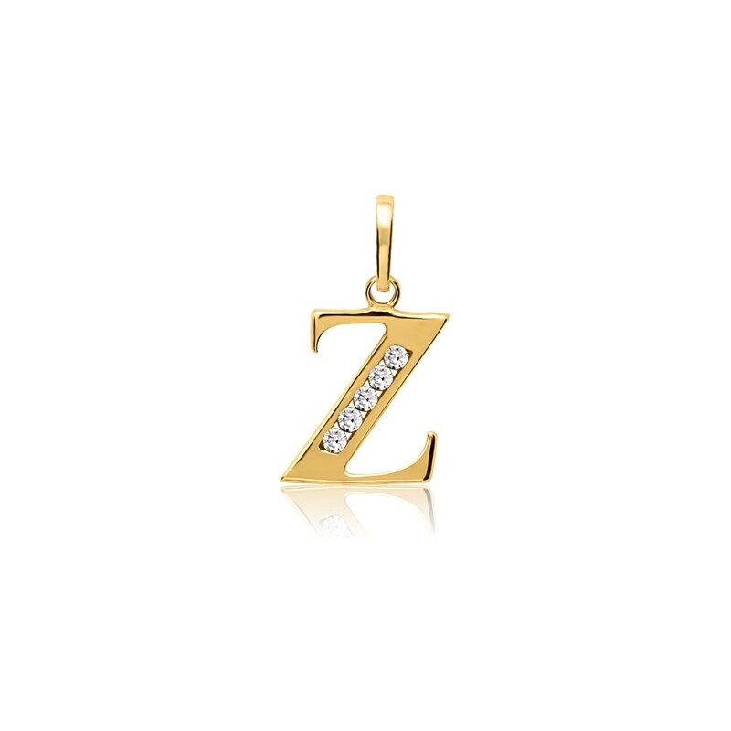 Unique Jewelry 333er Gold Buchstabenanhänger mit Zirkonia GP0157SL