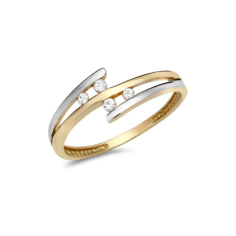 Unique Jewelry Ring aus 333er Gelbgold Zirkonia
