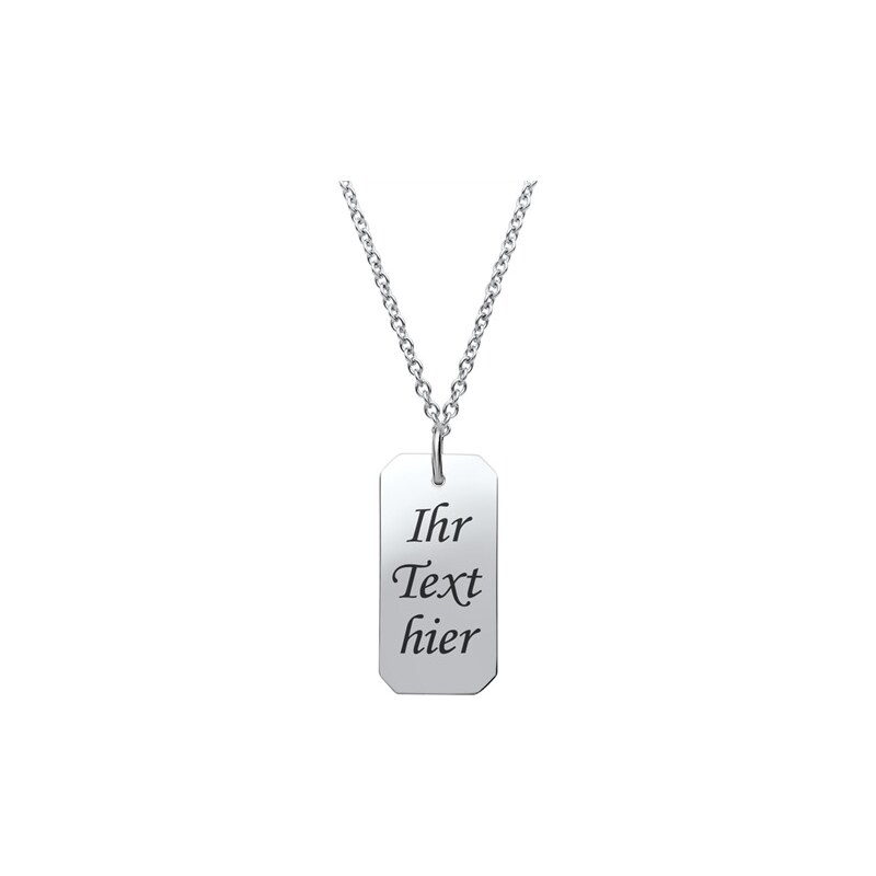 Unique Jewelry Edelstahlkette Anhänger Dog Tag