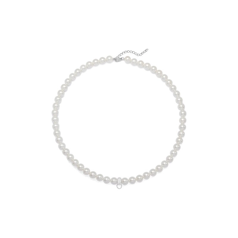 Unique Jewelry Moderne Kette Perlen Weiß