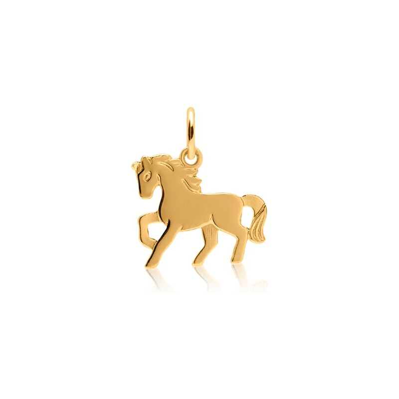 Unique Jewelry Anhänger Kinder 333er Gold Pferdemotiv