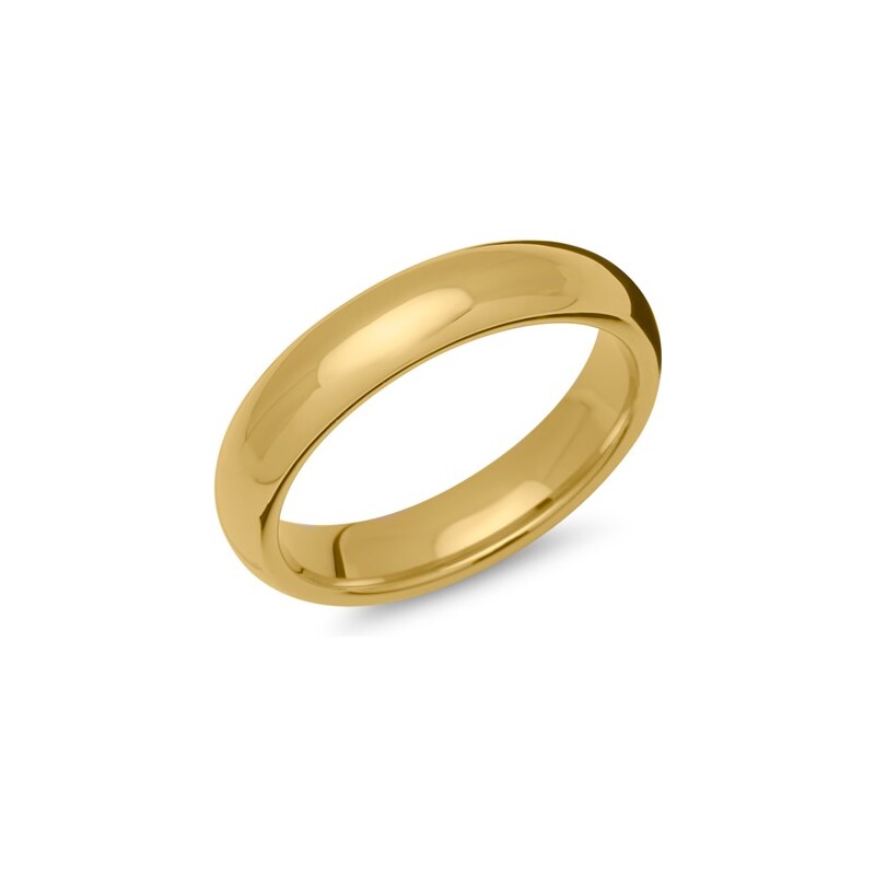 Unique Jewelry Ring Edelstahl gelbvergoldet 5mm breit
