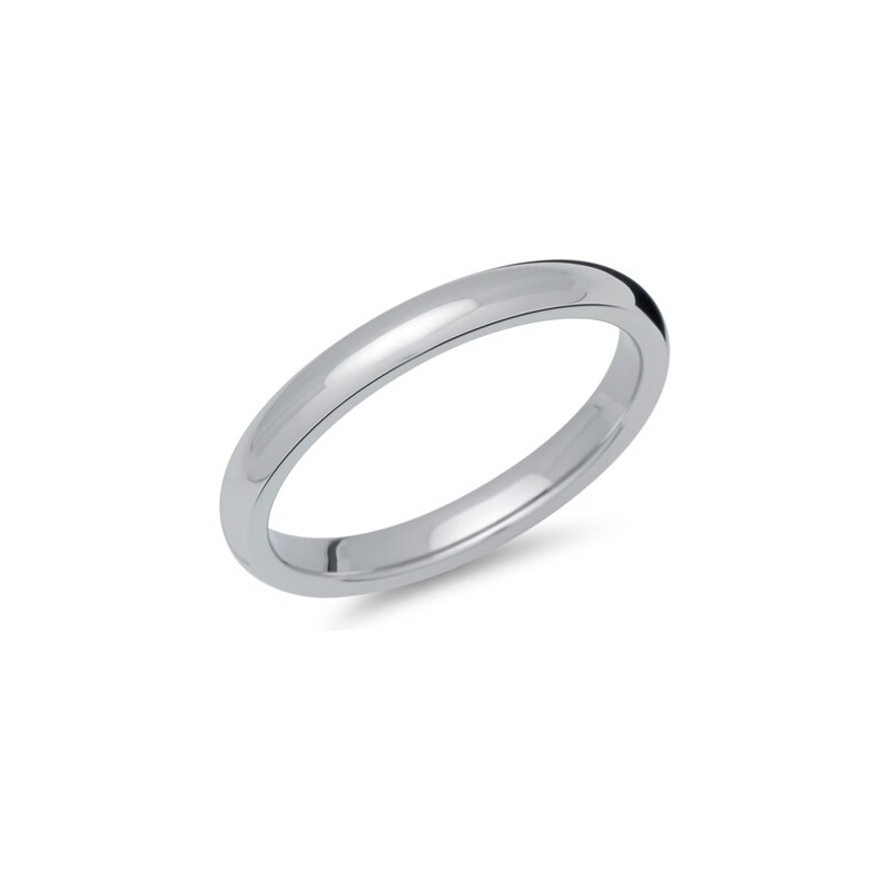 Unique Jewelry Ring Edelstahl konvex 3mm breit