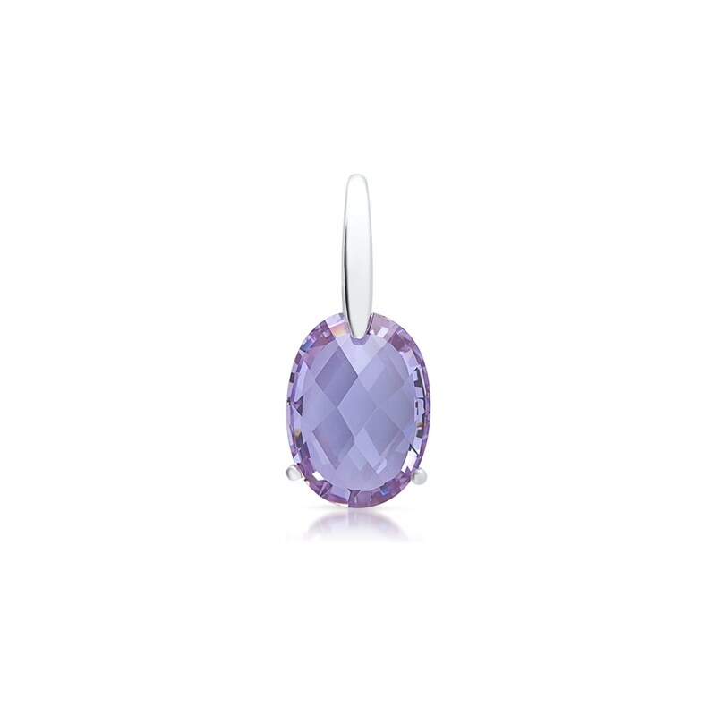 Unique Jewelry Kettenanhänger 925 Silber violetter Stein SP0635SL