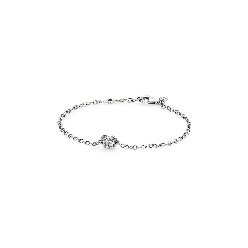 Pandora Silber Armband 590504CZ steinbesetztes Herz