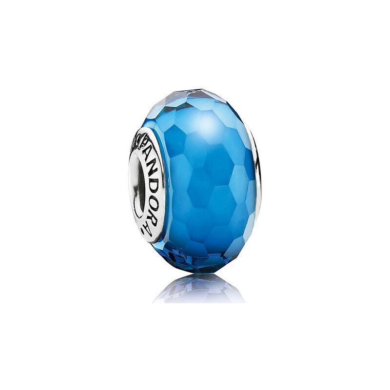 Pandora Silber Charm 791607 blaues Murano-Glas