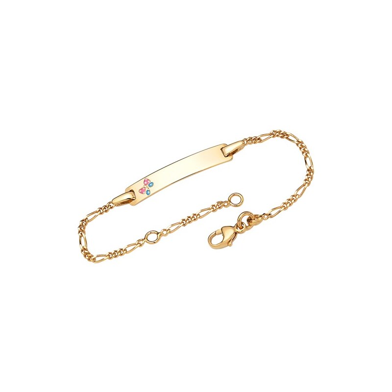Unique Jewelry Filigranes 375er Gold Armband Schmetterling
