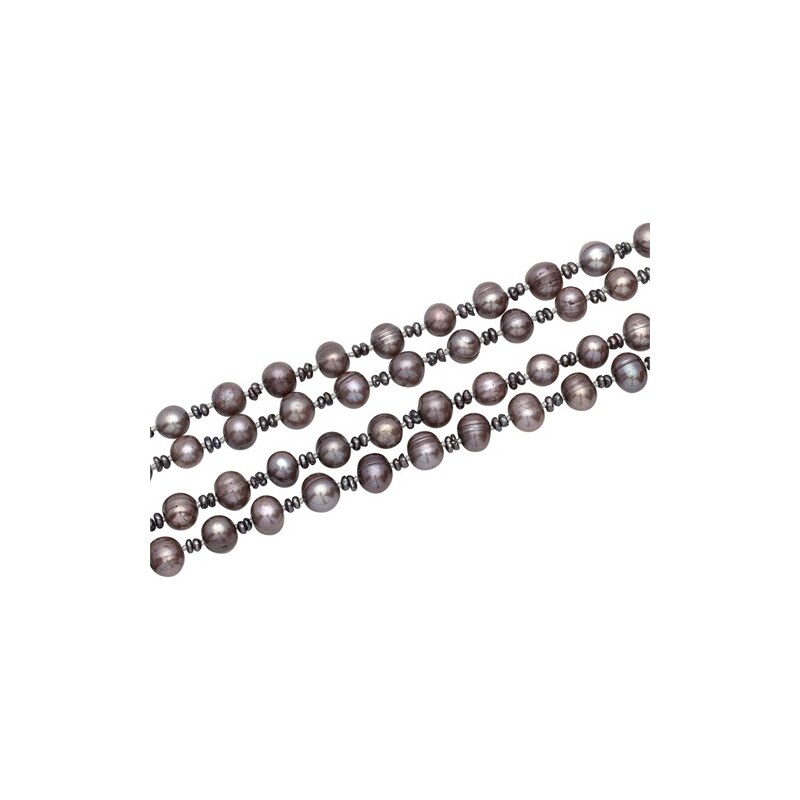 Unique Jewelry Echte Perlenkette aus Süßwasserperlen