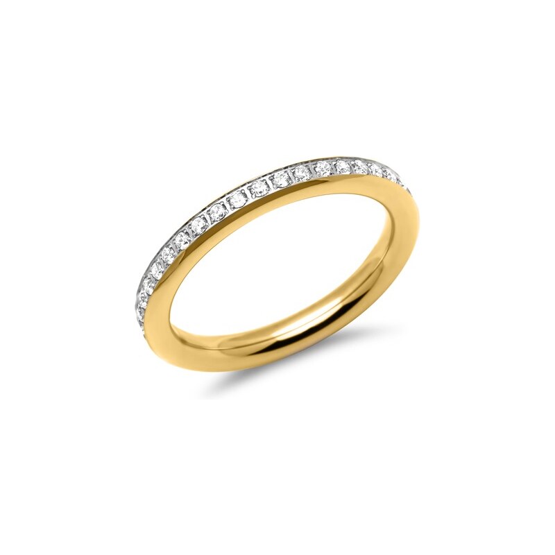 Unique Jewelry Vergoldeter Edelstahl-Eternity-Damen-Ring