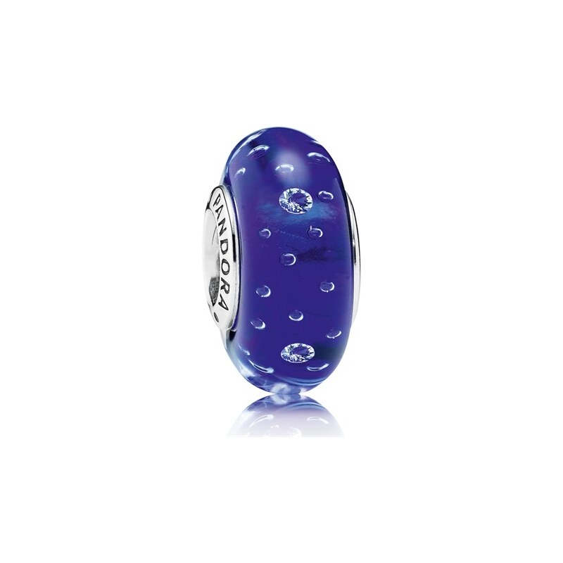 Pandora Charm aus blauem Murano Glas 791630CZ