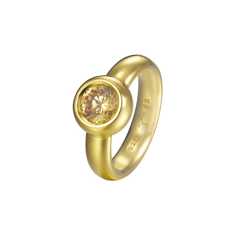 Joop Ring Lana 925 Silber vergoldet Zirkonia JPRG90736B