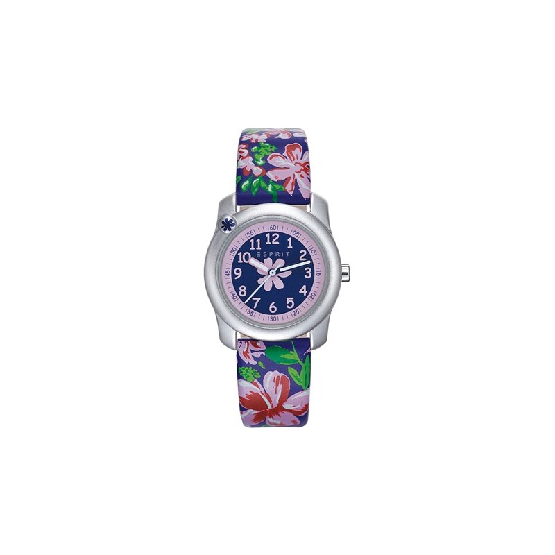 Esprit-Kinderuhr Blüten rosa blau grün ES108344001