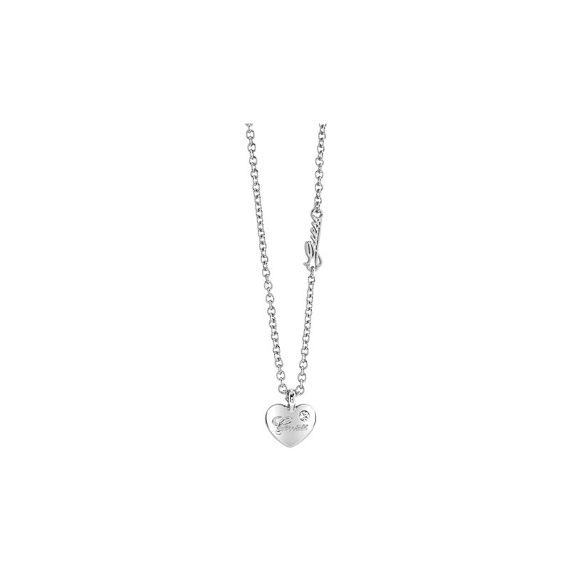 Verspielte Guess-Kette Hearts And Roses silber UBN21526