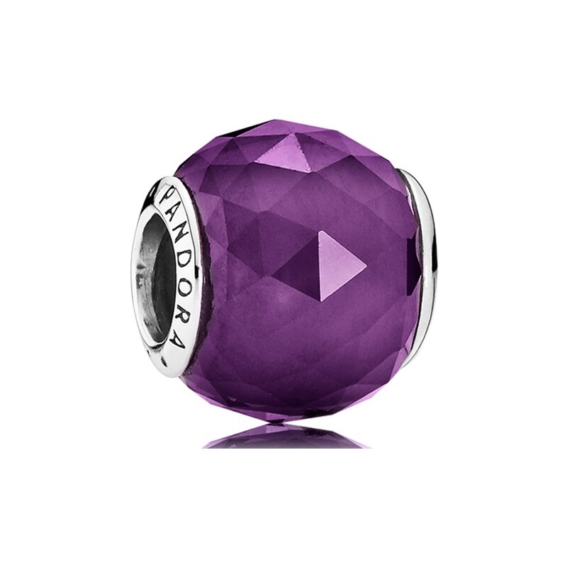Pandora-Charm violett Kristall 925er Silber 791722NRP