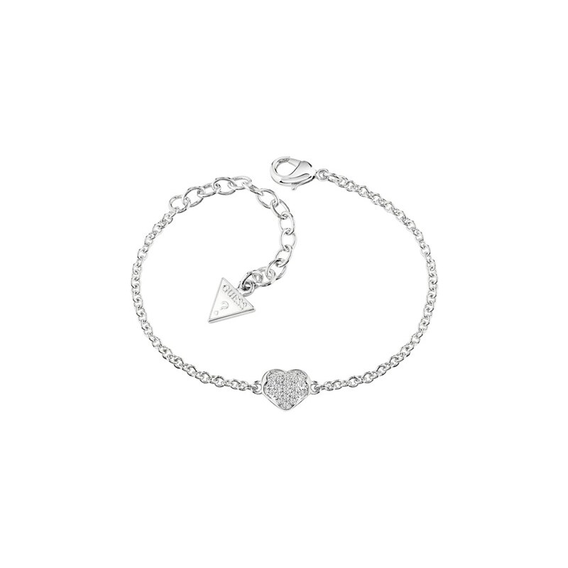 Armband Guess Heartshelter Kristall silber UBB71518