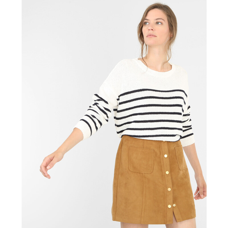 Pullover im Matrosen-Stil Altweiß, Größe S -Pimkie- Mode für Damen