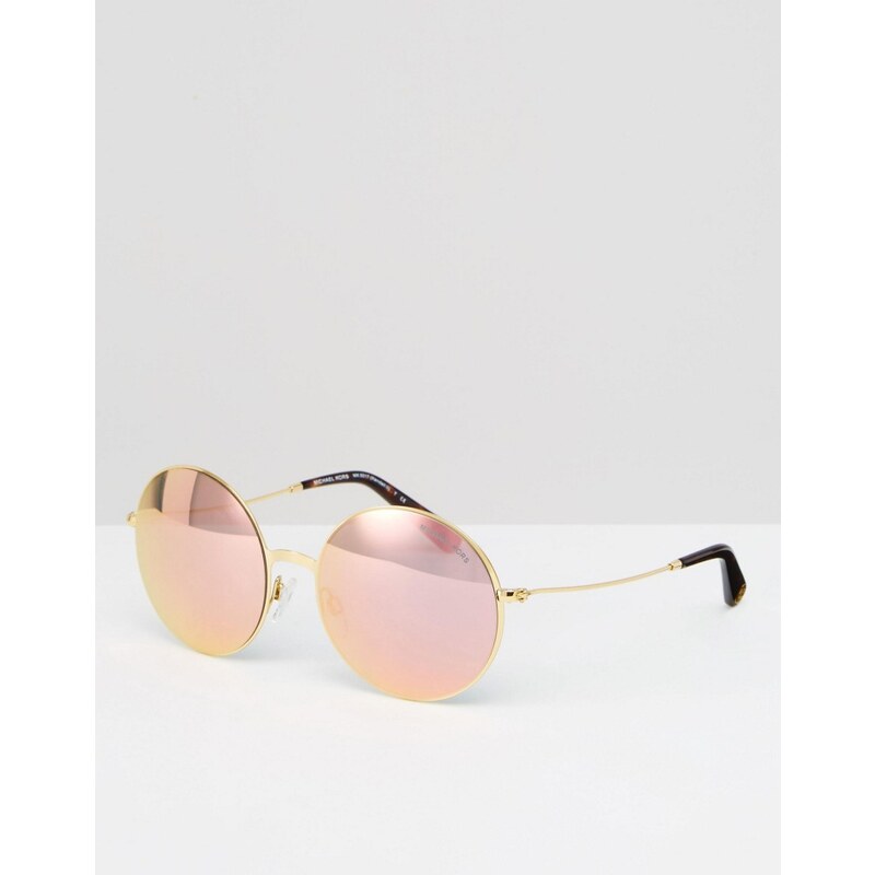 Michael Kors - Kendall II - Sonnenbrille mit runden Gläsern - Gold