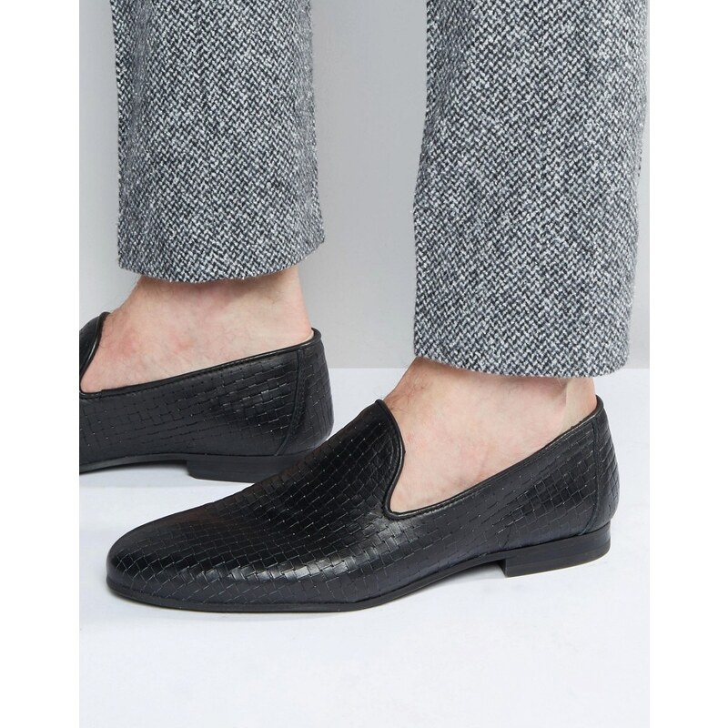 Walk London - Elegante Slippers aus Leder - Schwarz
