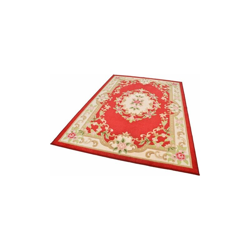 THEKO Orient-Teppich Versailles 501 rot 1 (B/L: 50x80 cm),2 (B/L: 67x135 cm),3 (B/L: 120x180 cm),4 (B/L: 160x230 cm),6 (B/L: 195x295 cm)