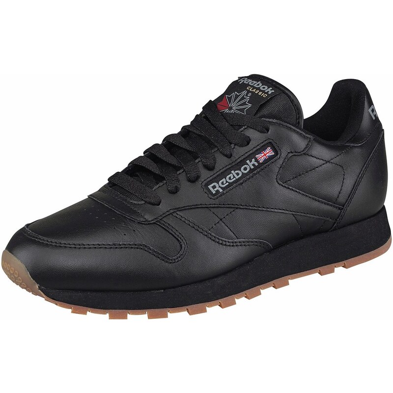 Große Größen: Reebok Classic Sneaker »Classic Leather«, schwarz-beige, Gr.37,5-46