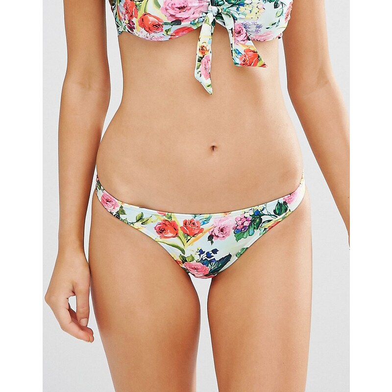 Seafolly - Bikinihose mit Blumen-Print - Mehrfarbig