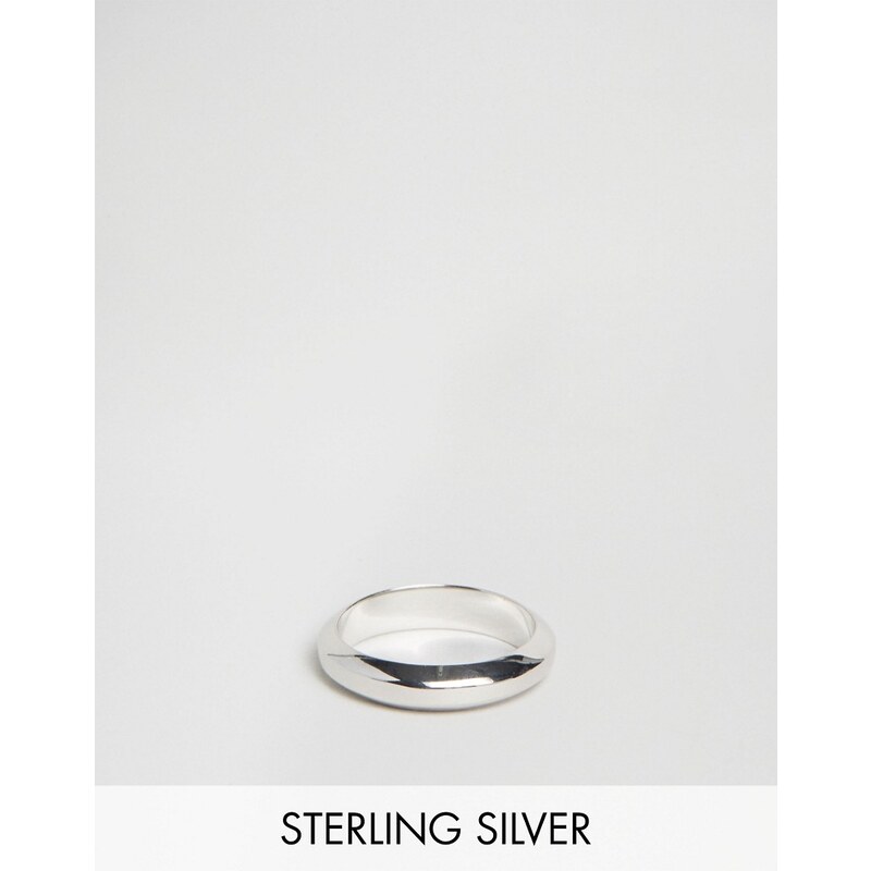 Seven London - Erhabener Ring aus Sterlingsilber - Exklusiv bei ASOS - Silber