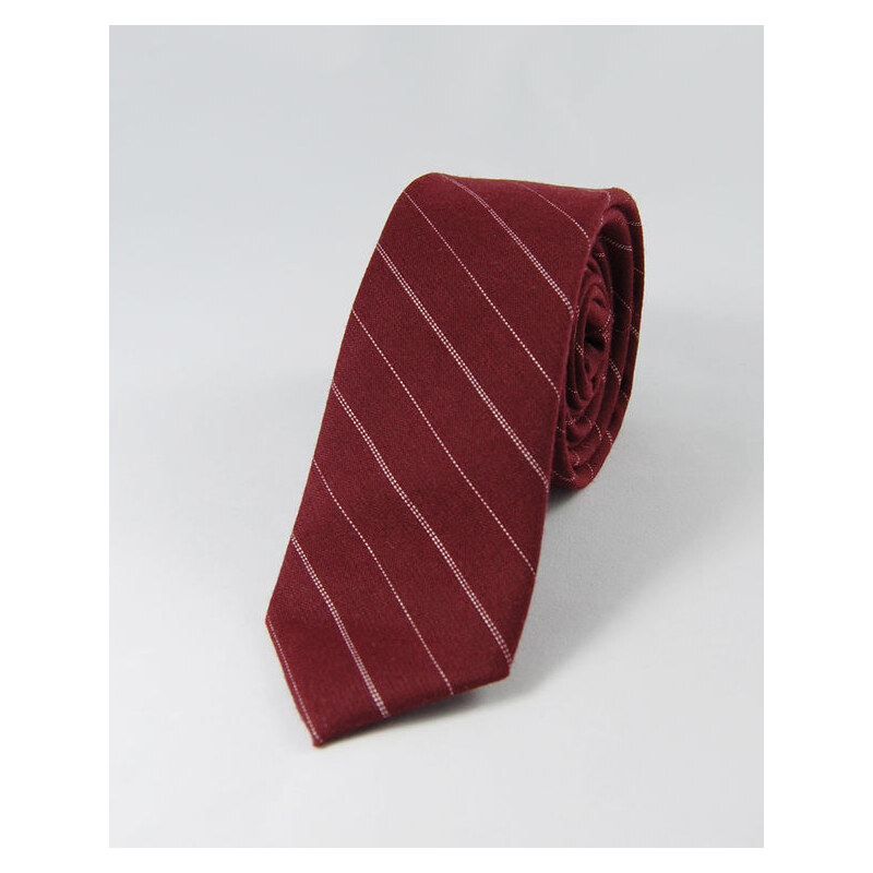 TOFFSTER Krawatte Rot Streifen