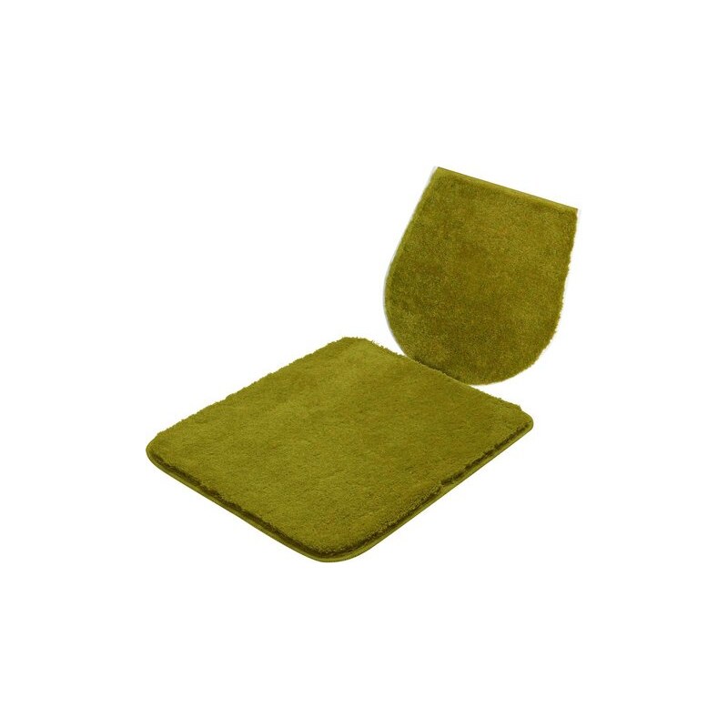 GRUND Badematte Grund Hänge WC-Set COMFORT Höhe 24 mm rutschhemmender Rücken grün 10 (2-tlg. Hänge-WC-Set cm)