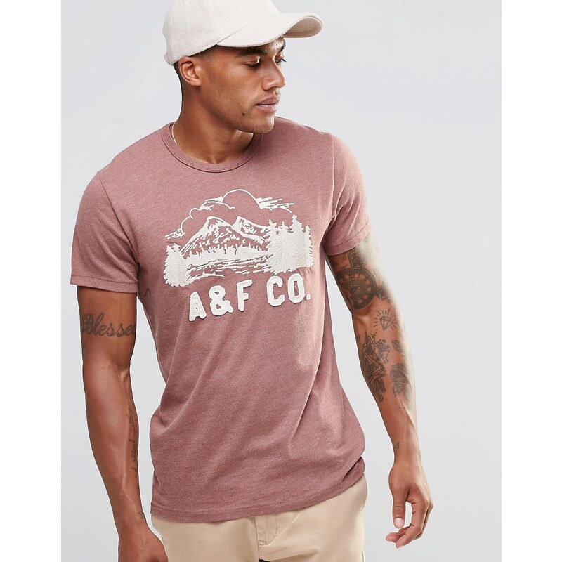 Abercrombie & Fitch Abercrombie - Tupper Lake - Schmal geschnittenes Muskel-T-Shirt in Rot - Rot