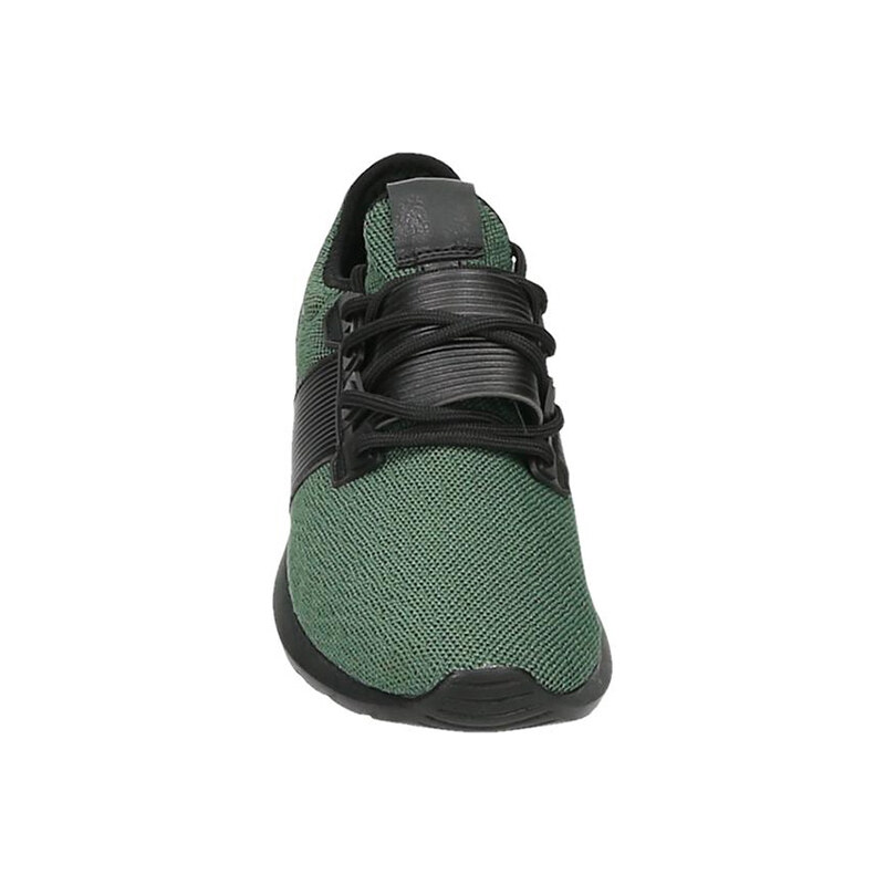 Lesara Zweifarbiger Sneaker mit Details in Leder-Optik - Grün - 42