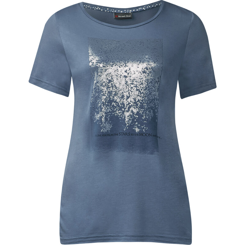 Street One Viskose-Printshirt Fatima - endless blue, Damen