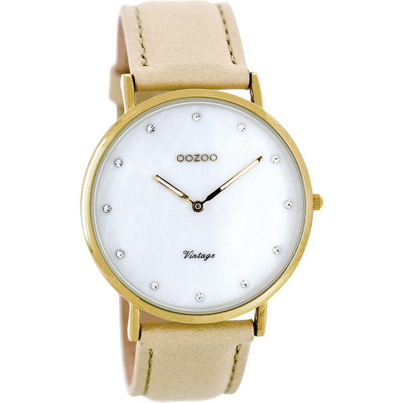 Oozoo Vintage Damen-Armbanduhr Sand C7780