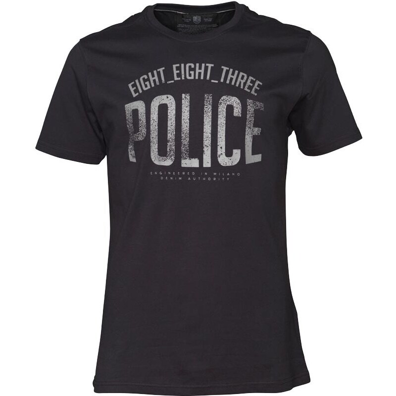 883 Police Herren Pormo T-Shirt Schwarz