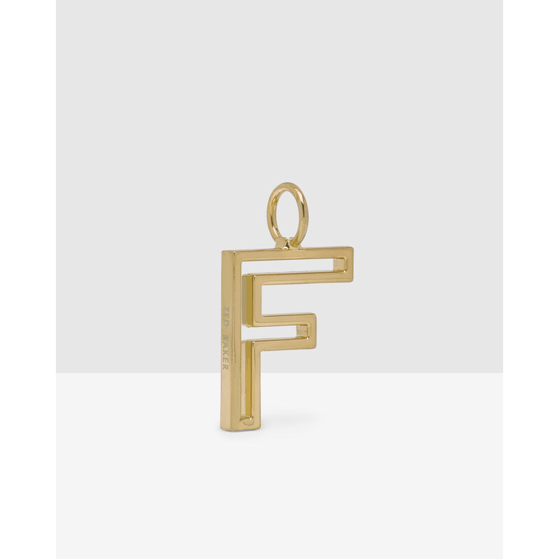 Ted Baker Schlüsselanhänger mit dem Buchstaben F Gold
