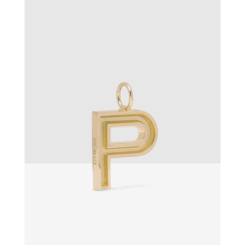 Ted Baker Schlüsselanhänger mit dem Buchstaben P Gold