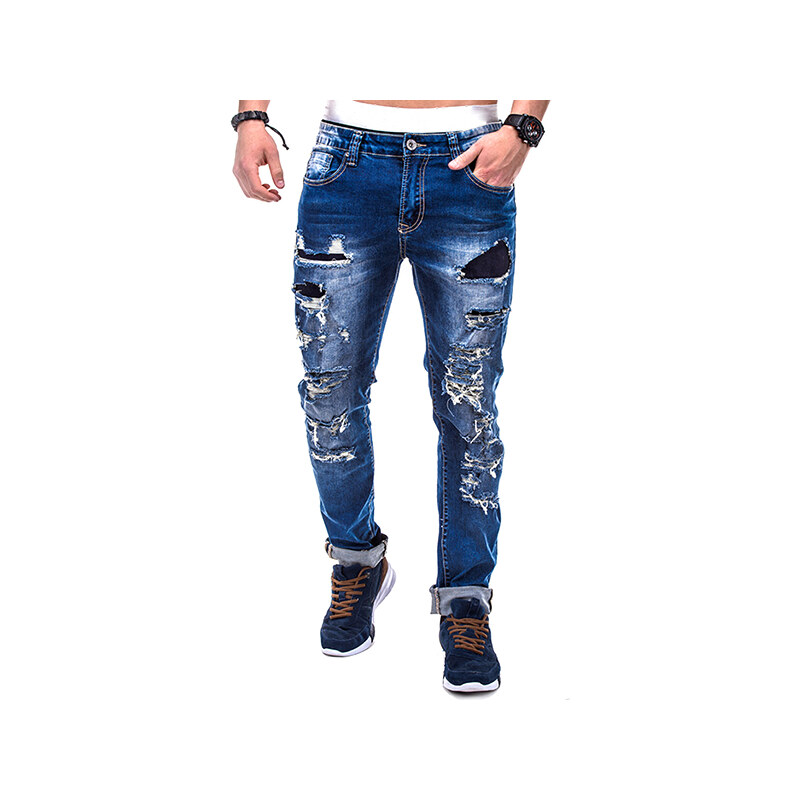 Lesara Jeans mit Cut-Outs im Destroyed-Look - 36