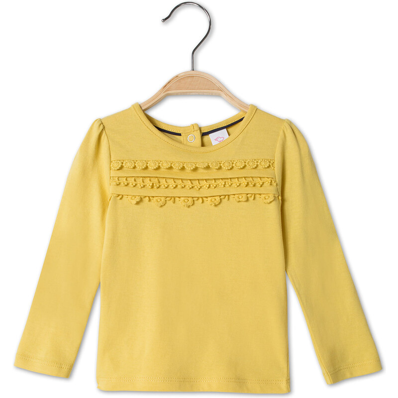 C&A Baby-Langarmshirt aus Bio-Baumwolle in Gelb