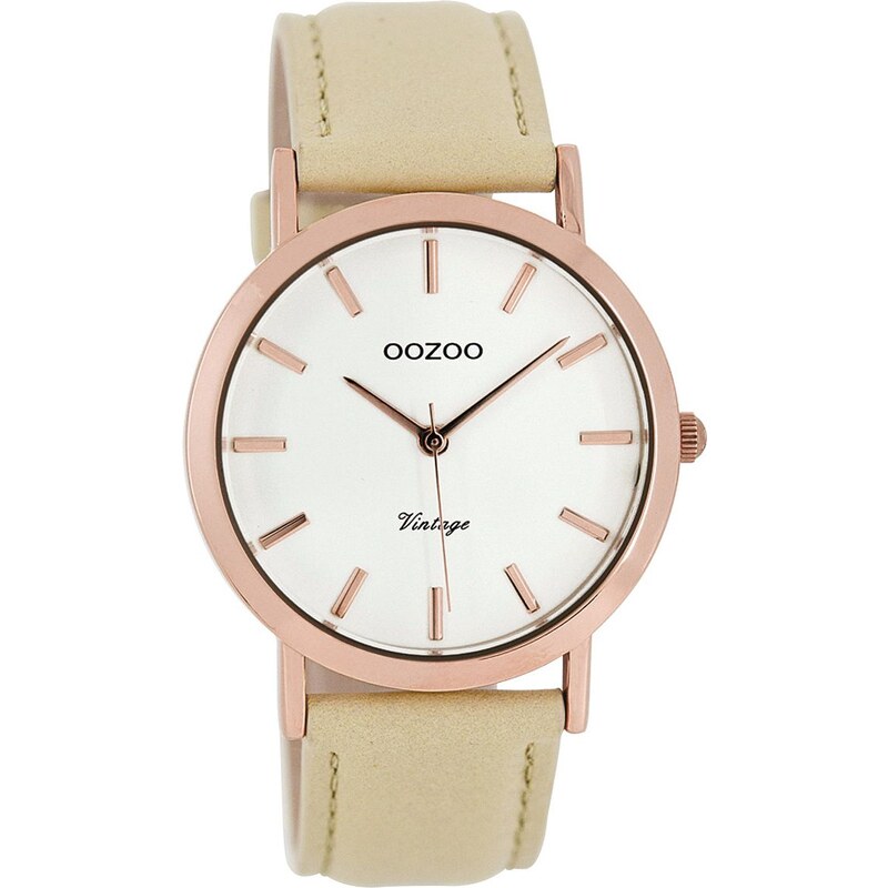 Oozoo Vintage Damen-Armbanduhr Sand C8110