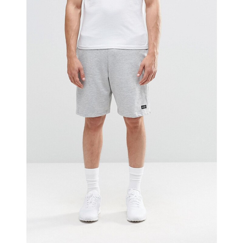 HUF - Shorts mit kleinem Logo - Grau