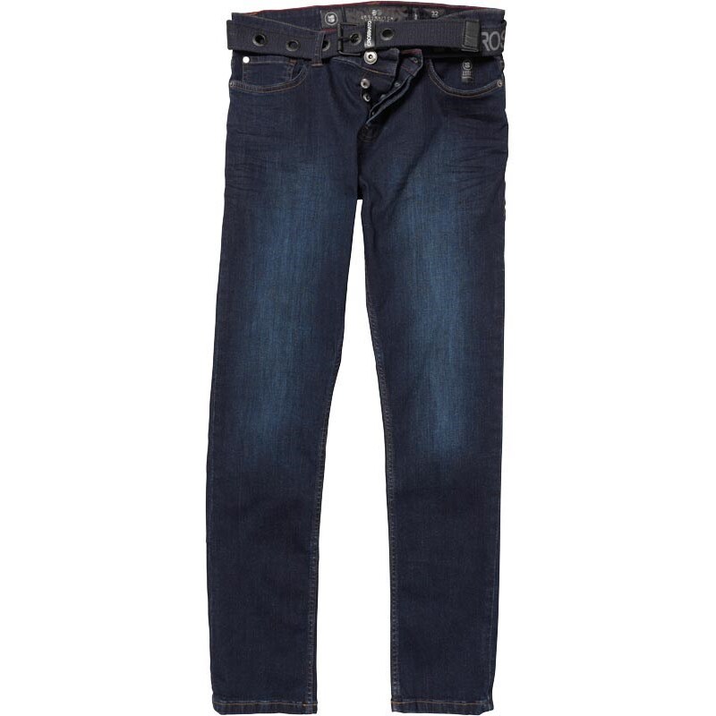 Crosshatch Herren Coleman Jeans in regulär Passform Blau